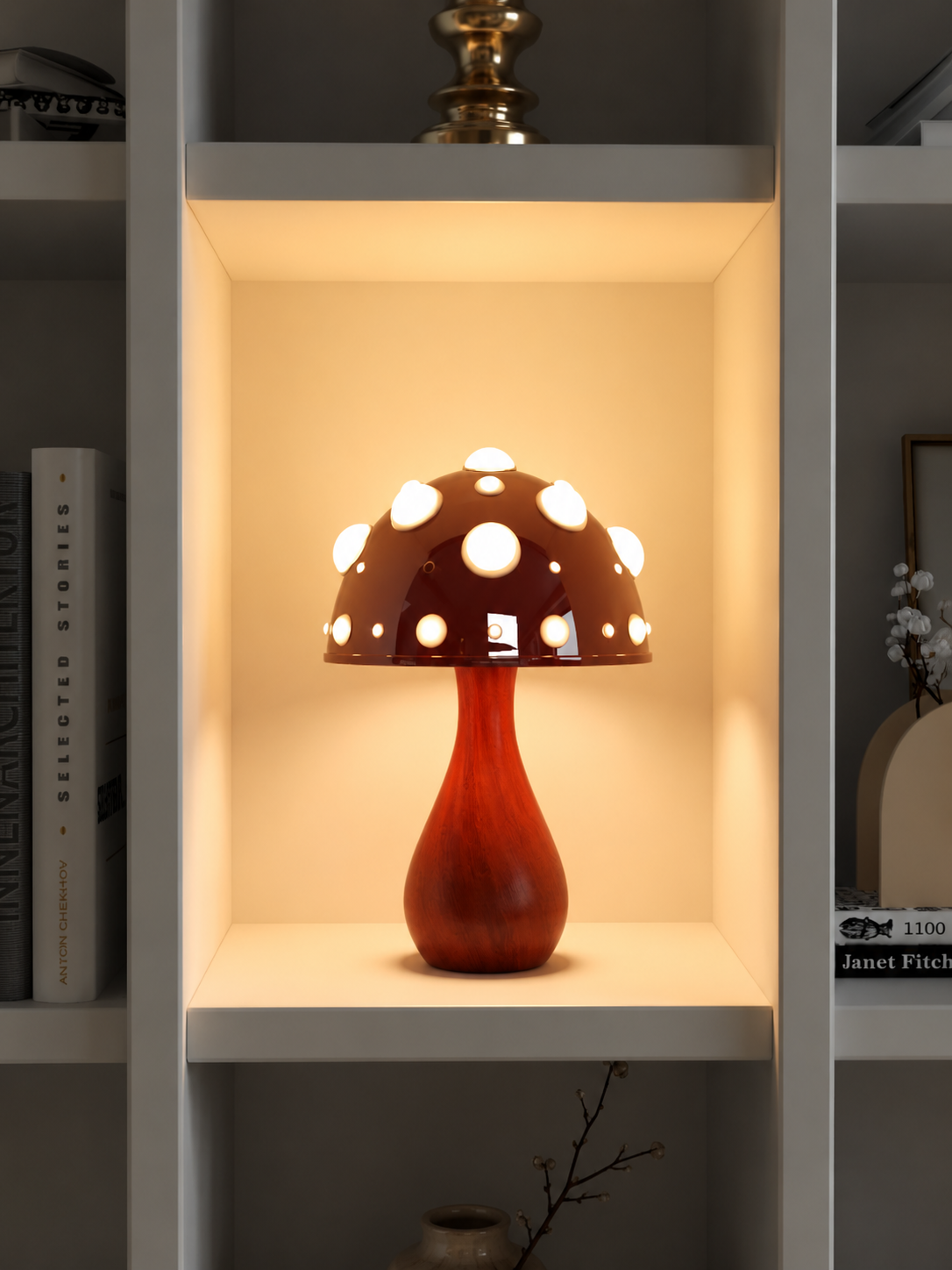 Lampe de table design Champignon