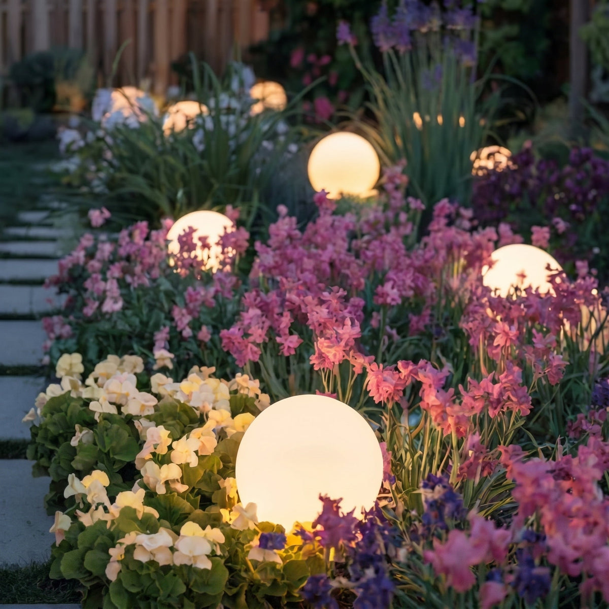 Orbe solaire de jardin – Luminaire d'extérieur sans fil
