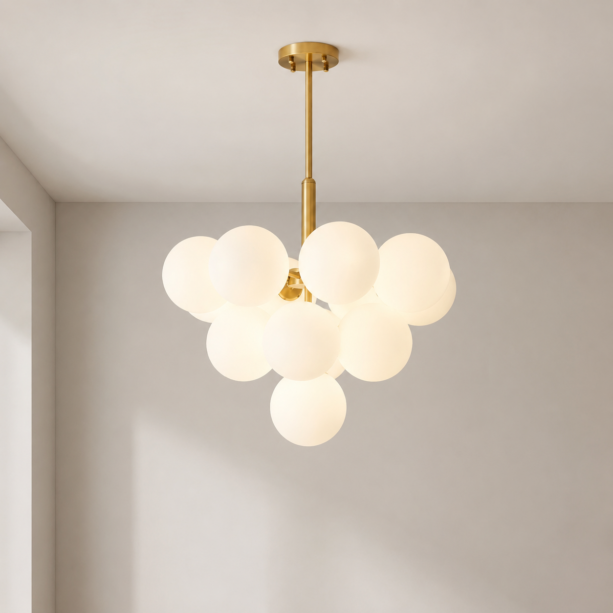 Lustre nordique à globes
