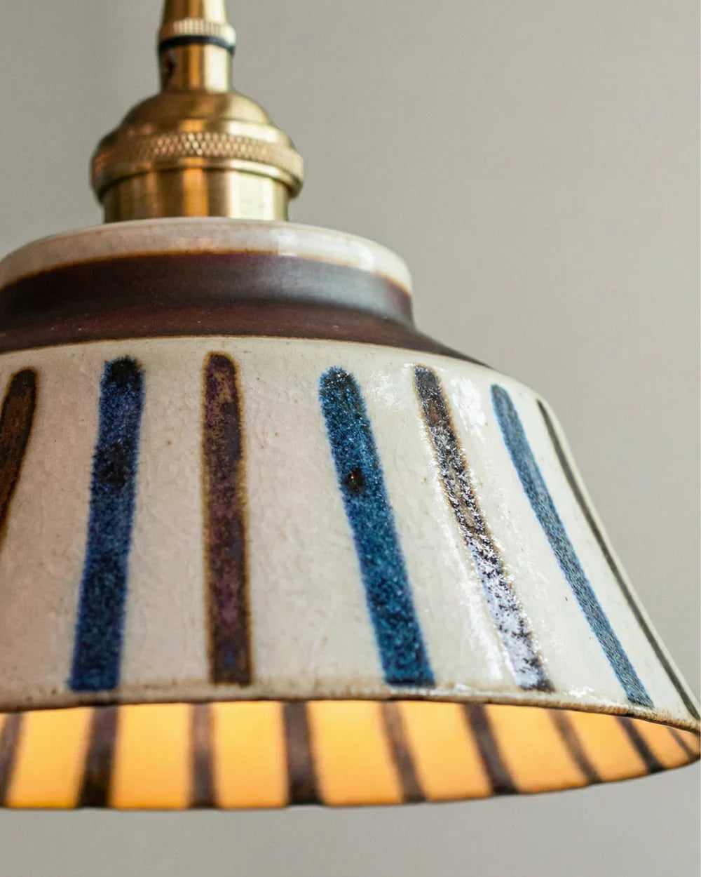 Vintage ceramic pendant light