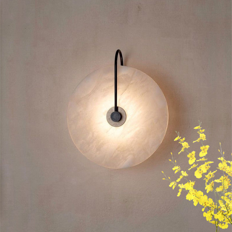 Applique murale LED Alab en marbre