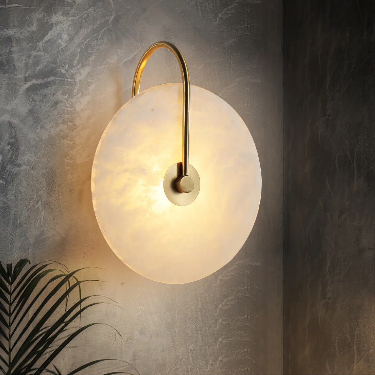 Applique murale LED Alab en marbre