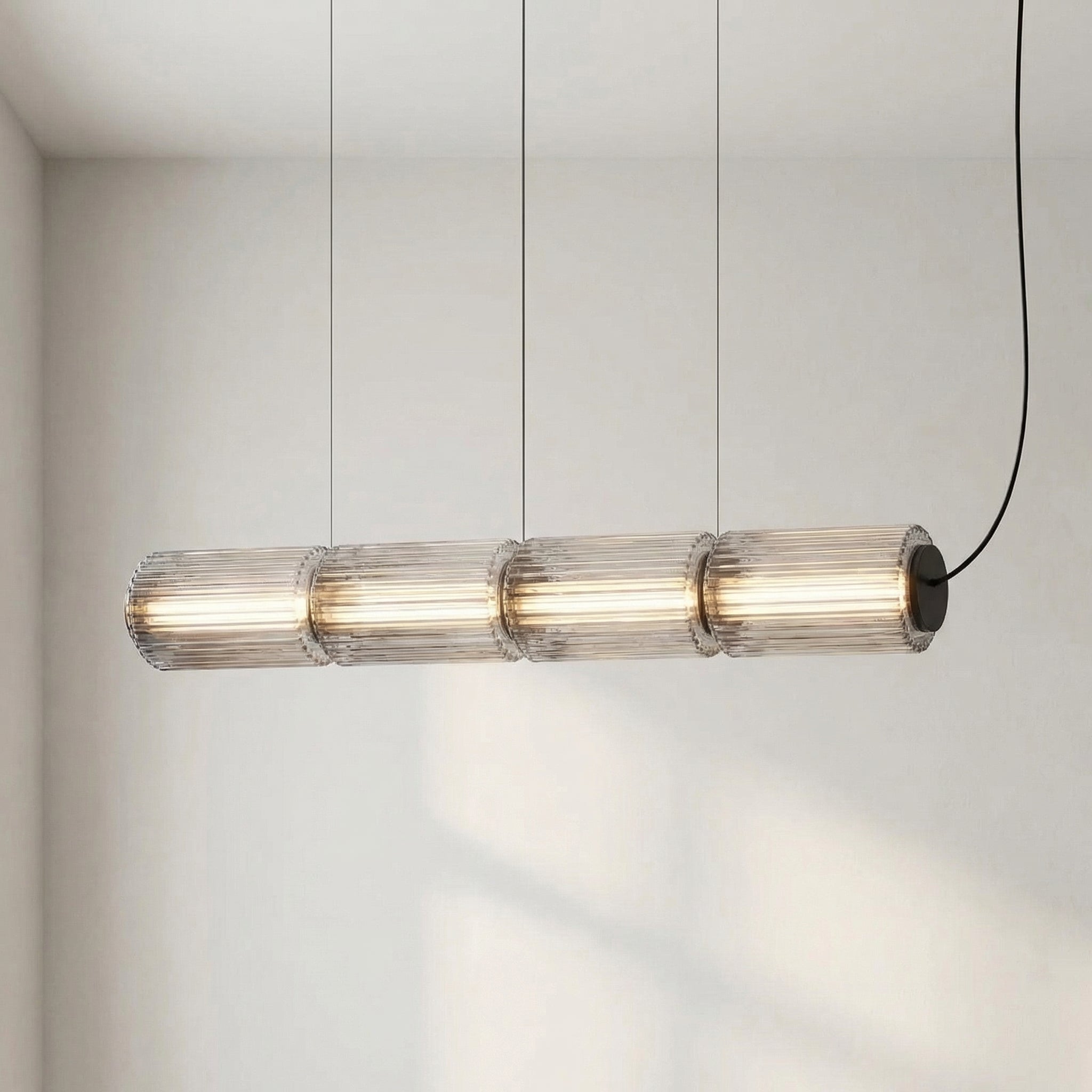 Suspension cylindrique en verre