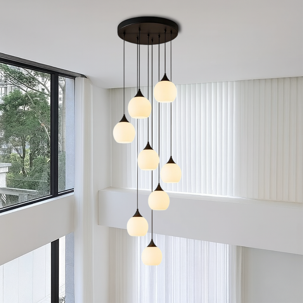 Lustre d’escalier Gade pour villa
