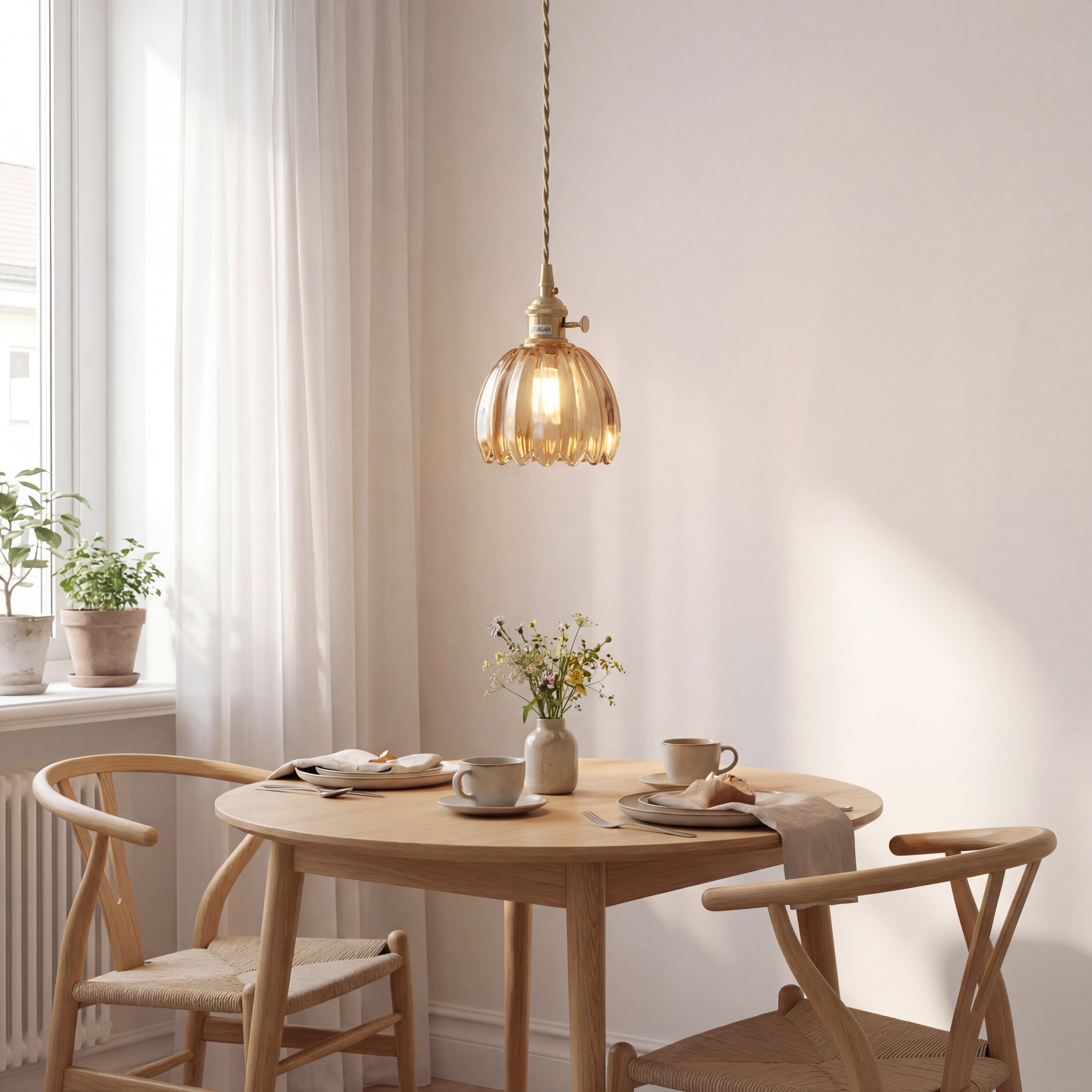 Suspension japonaise en verre
