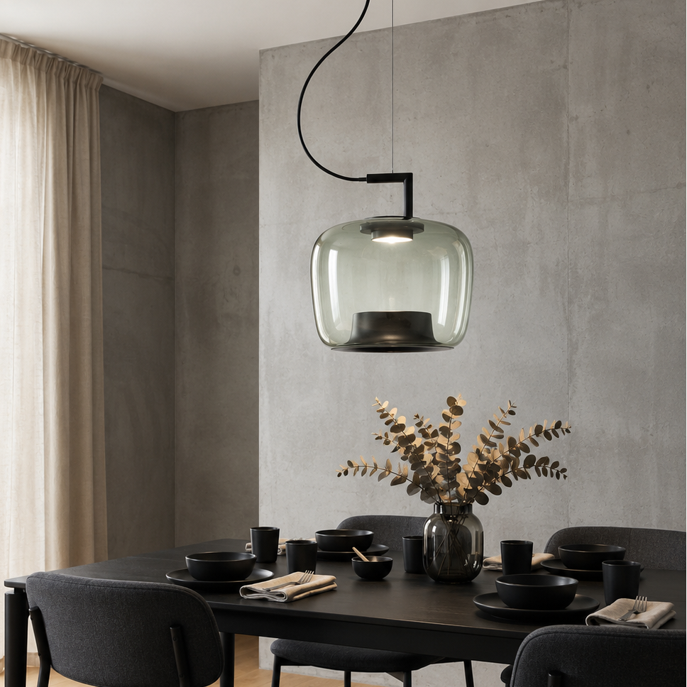 Suspension en verre Jaura