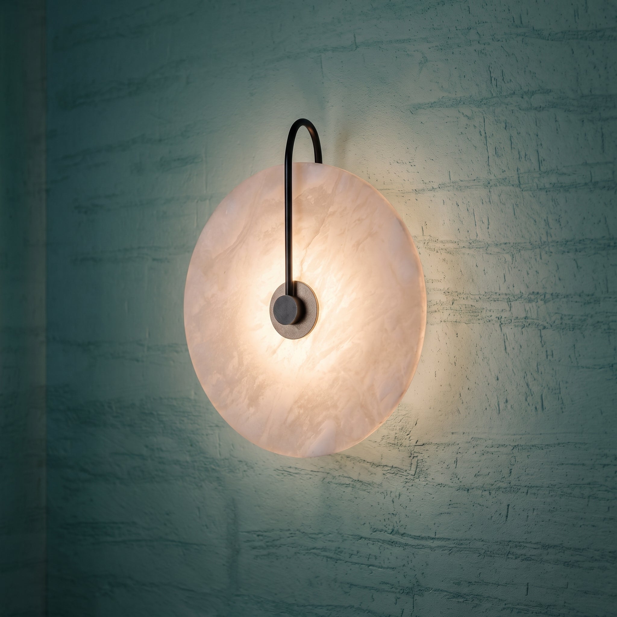 Applique murale LED Alab en marbre