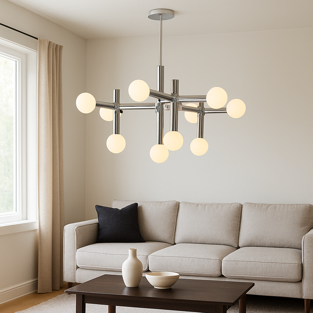 Lustre Bauhaus en métal