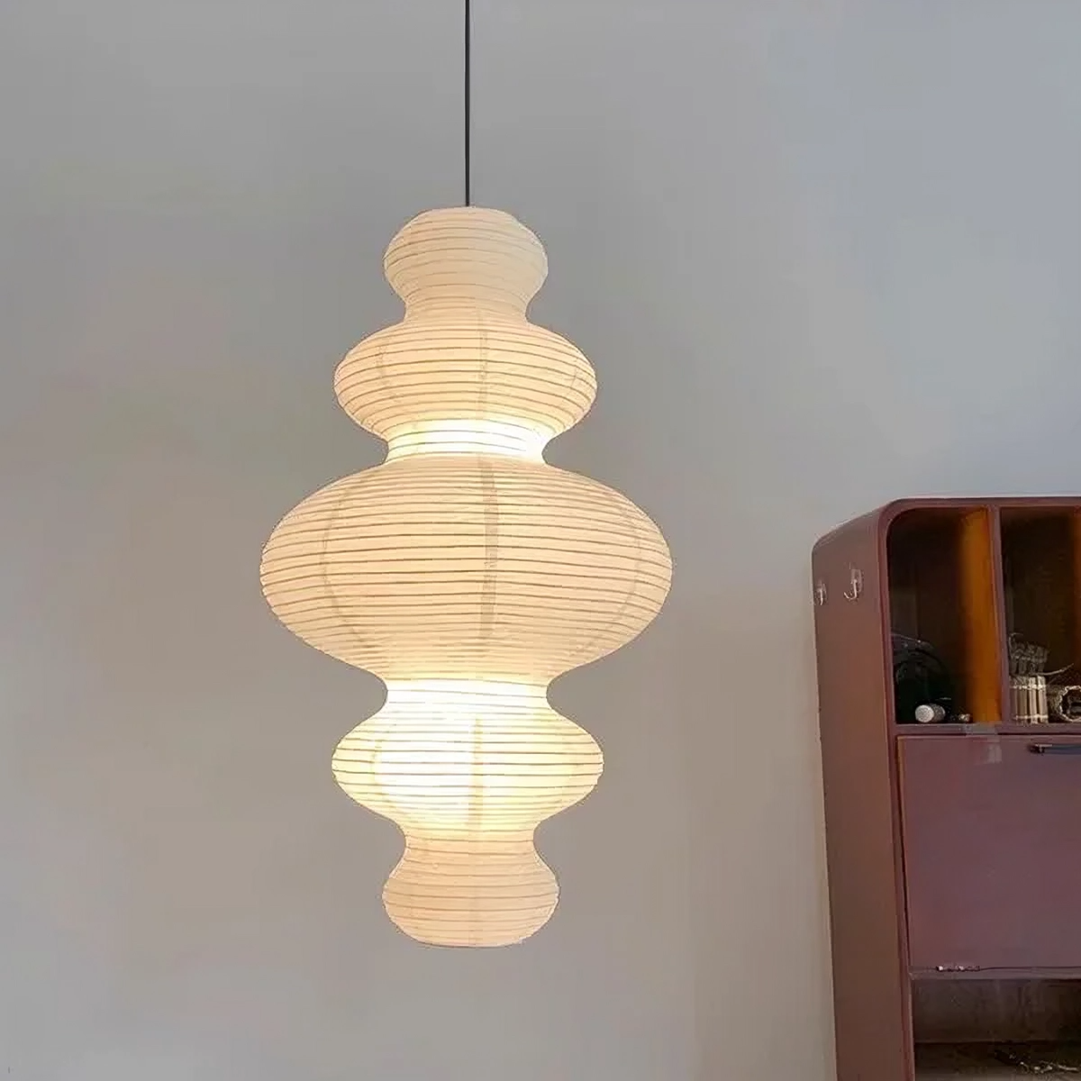 Suspension multicouche en papier de riz