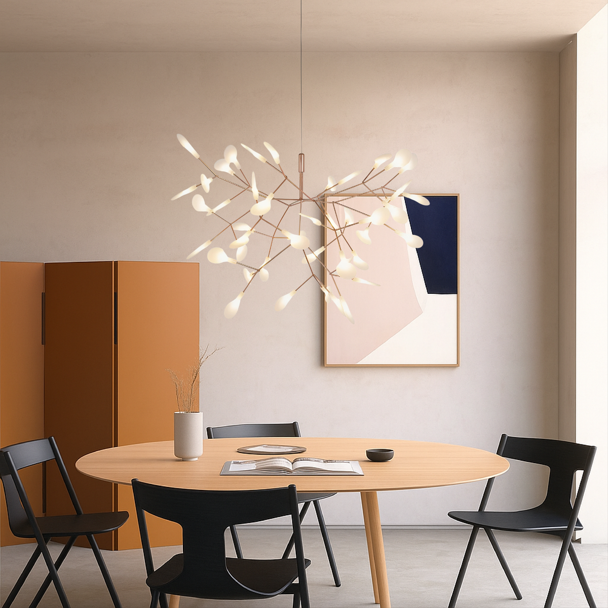 Suspension Luciole or rose