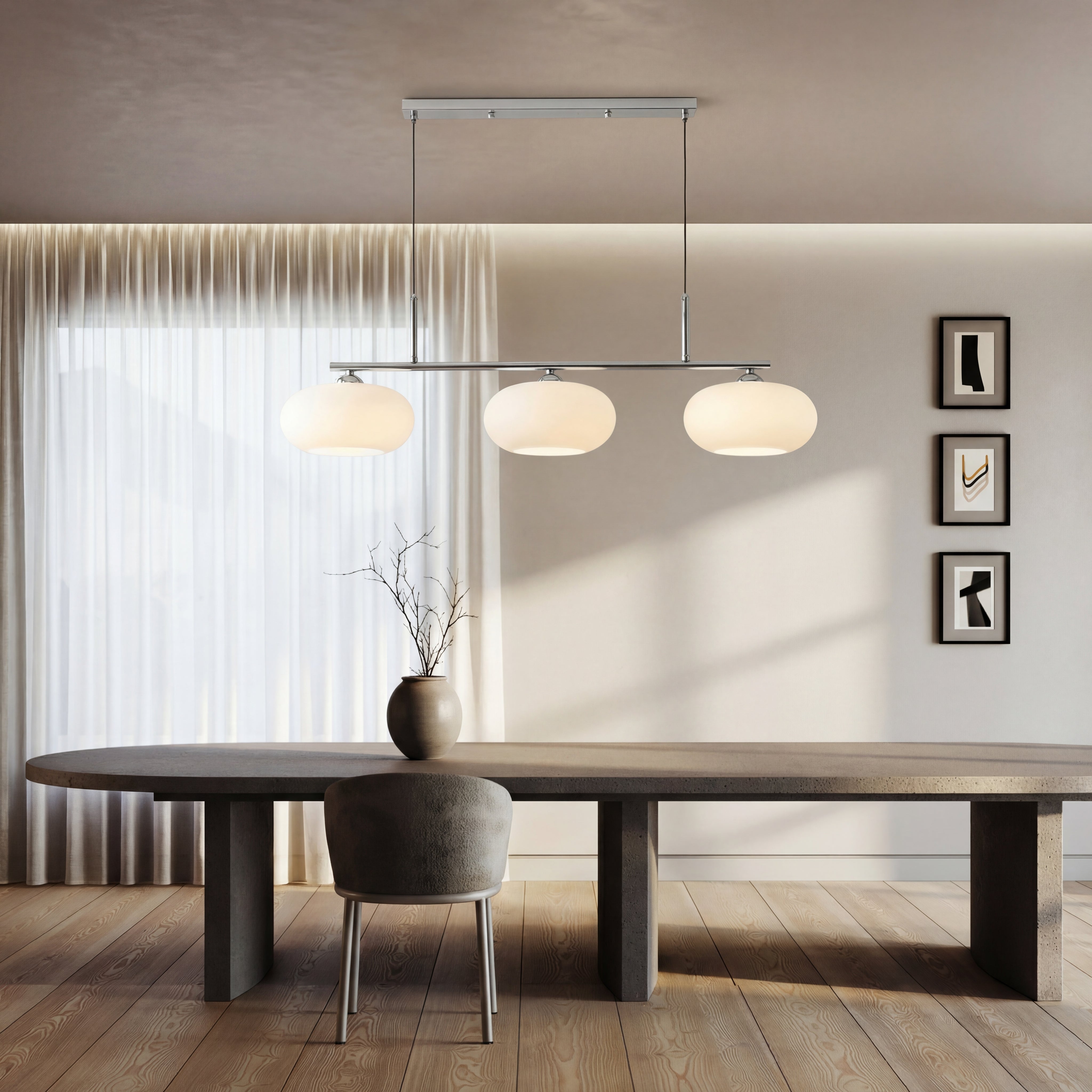 Suspension Bauhaus 3 têtes