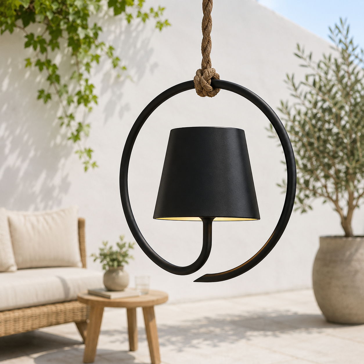 Suspension extérieure rechargeable