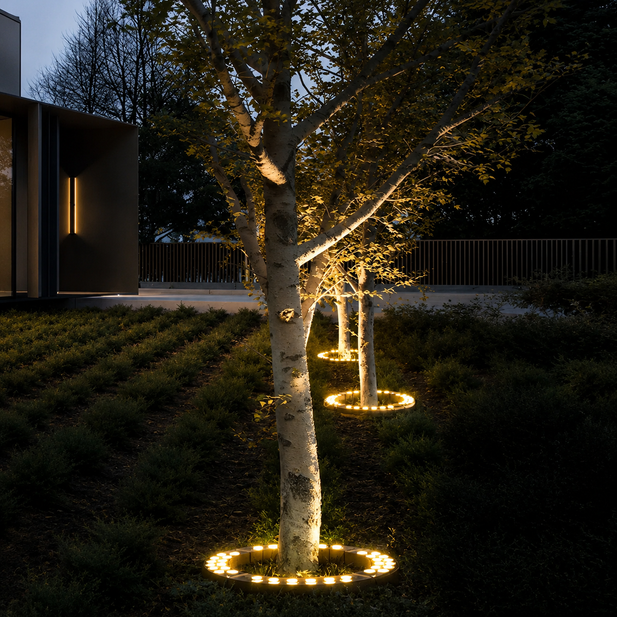 Spot extérieur pour arbre
