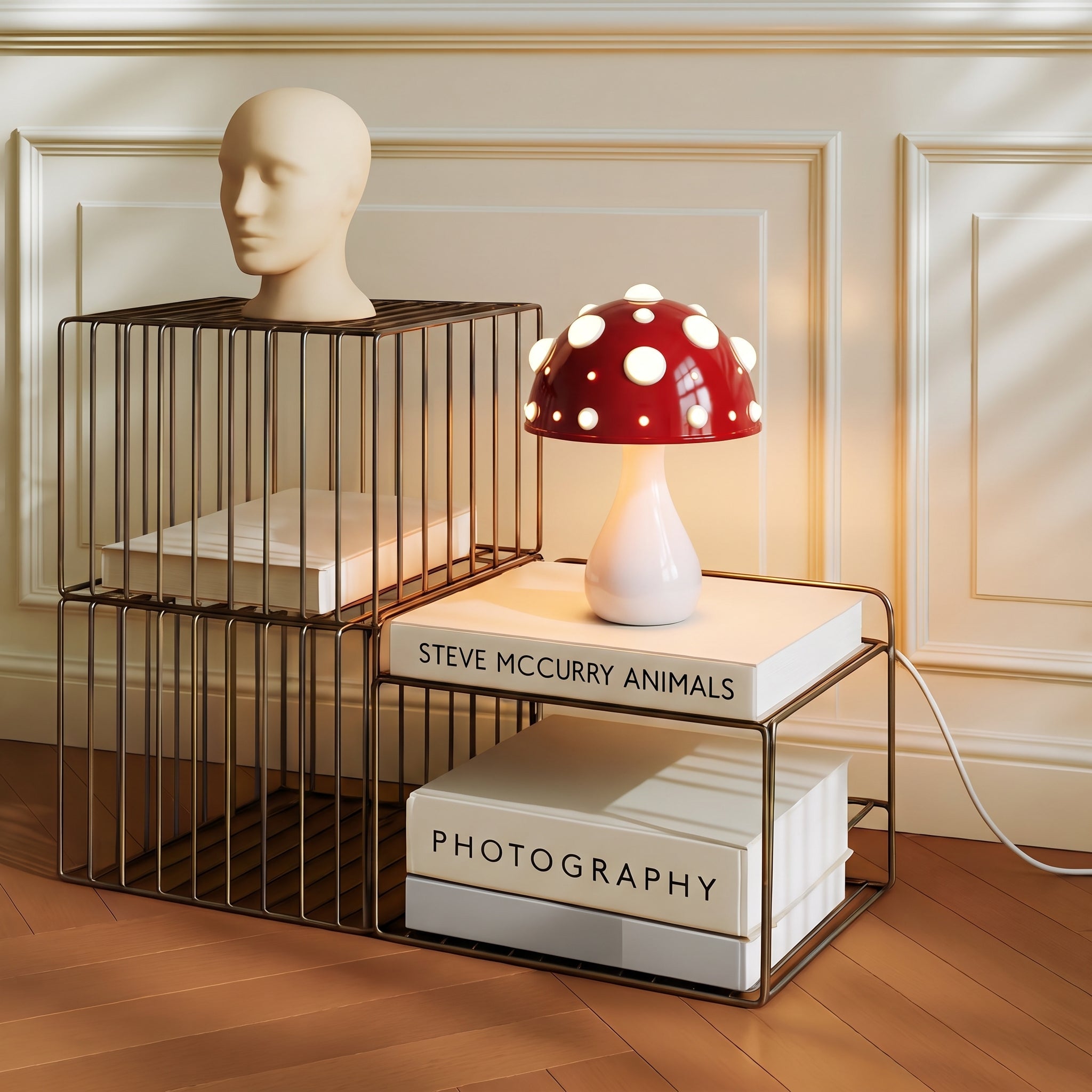 Lampe de table design Champignon