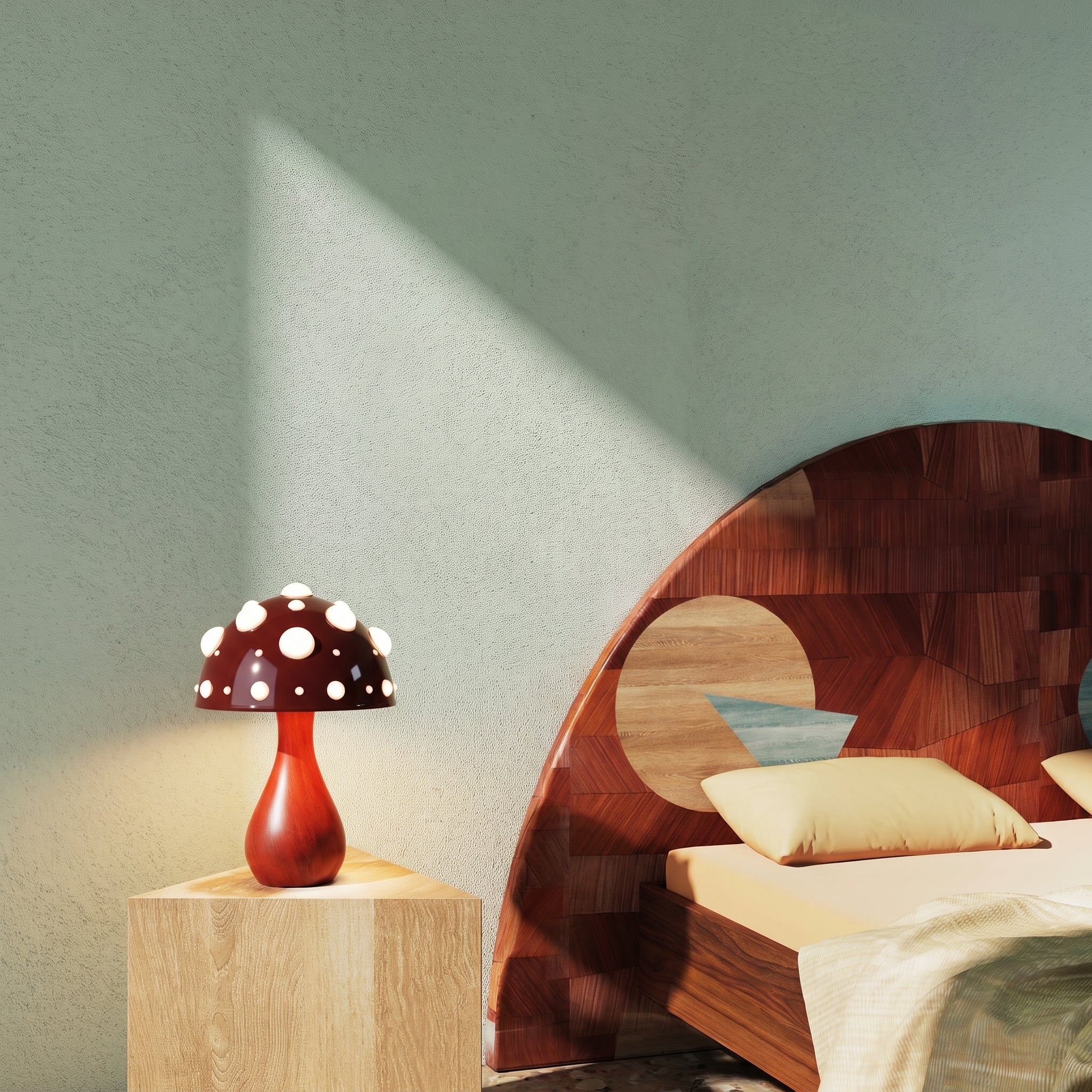 Lampe de table design Champignon