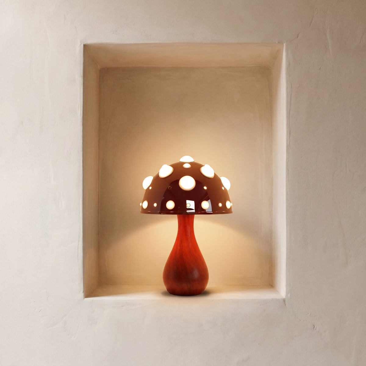 Lampe de table design Champignon