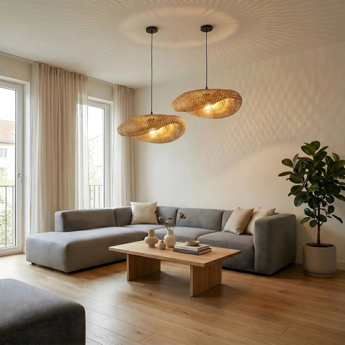 Suspension en bambou