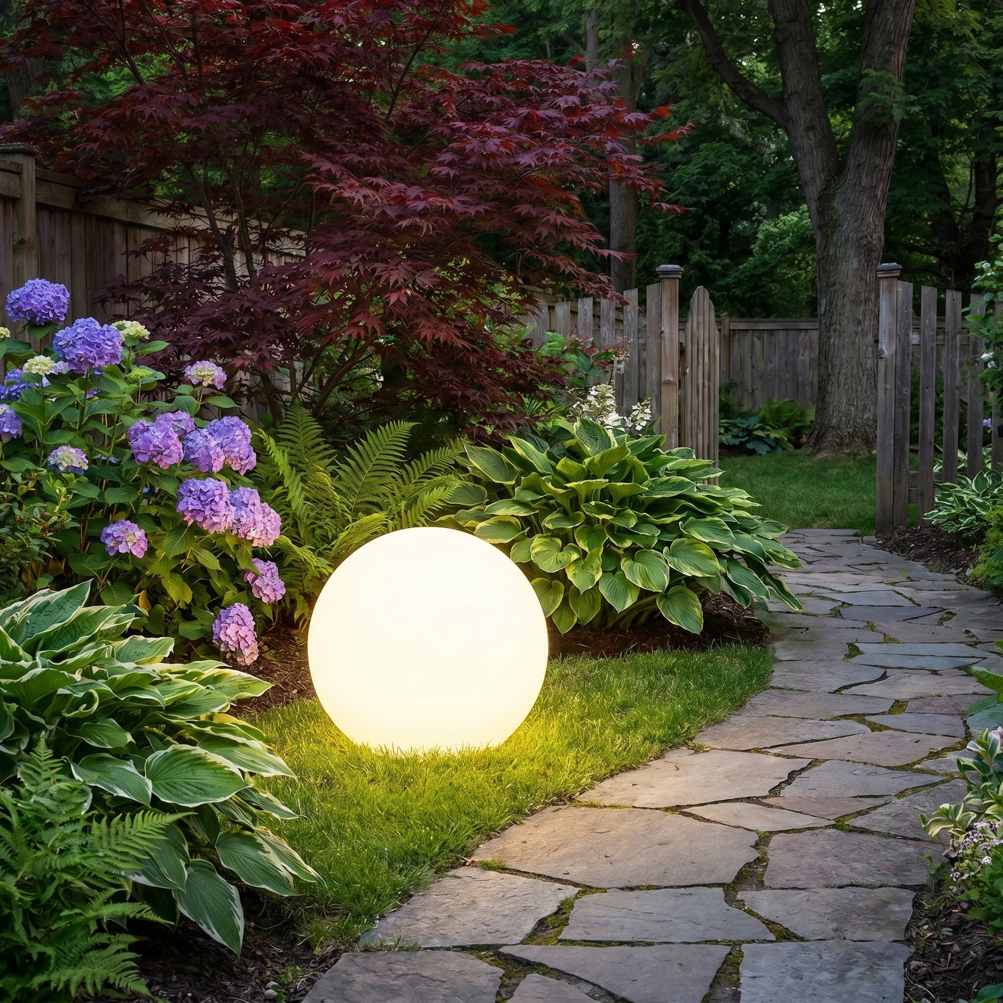 Orbe solaire de jardin – Luminaire d'extérieur sans fil