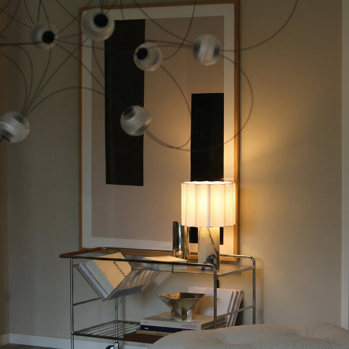 Lampe de table en marbre
