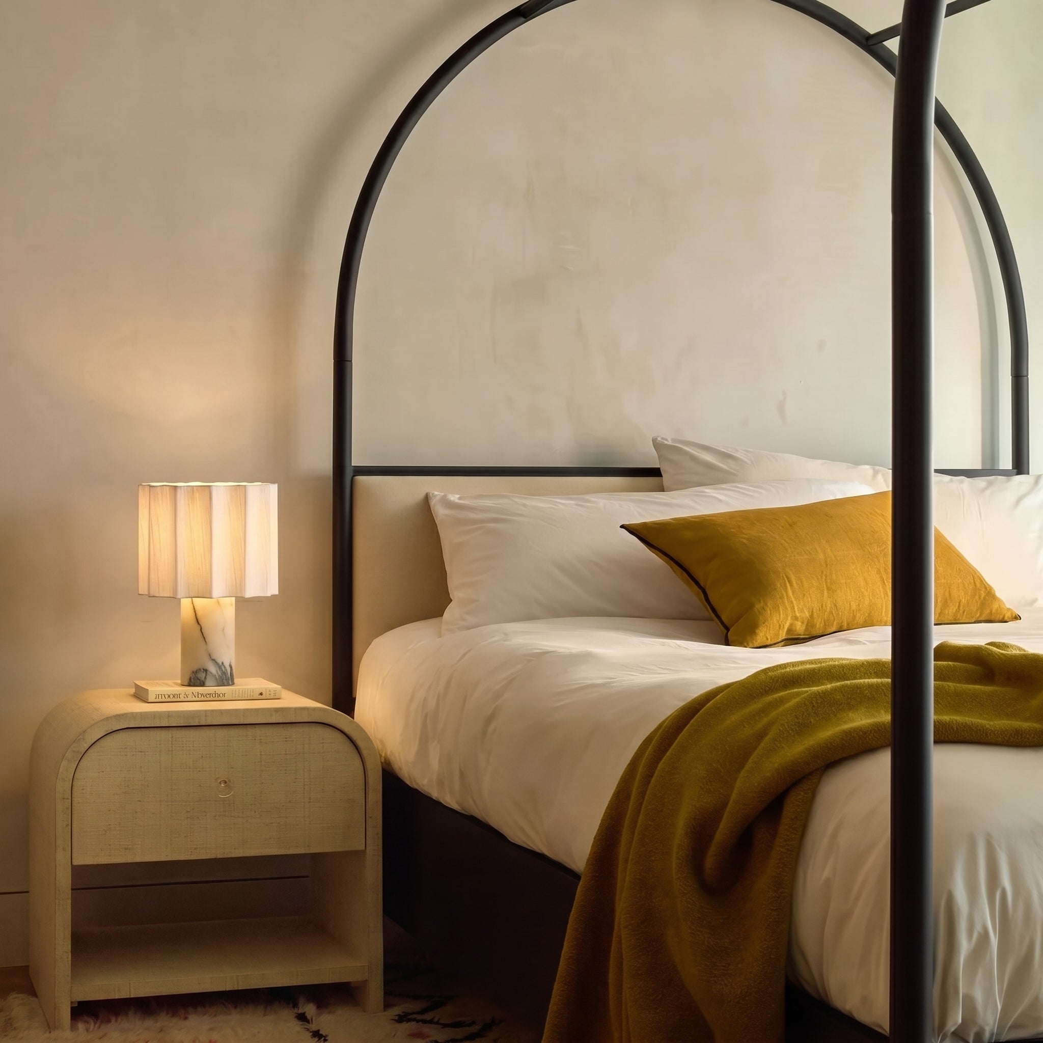 Lampe de table en marbre