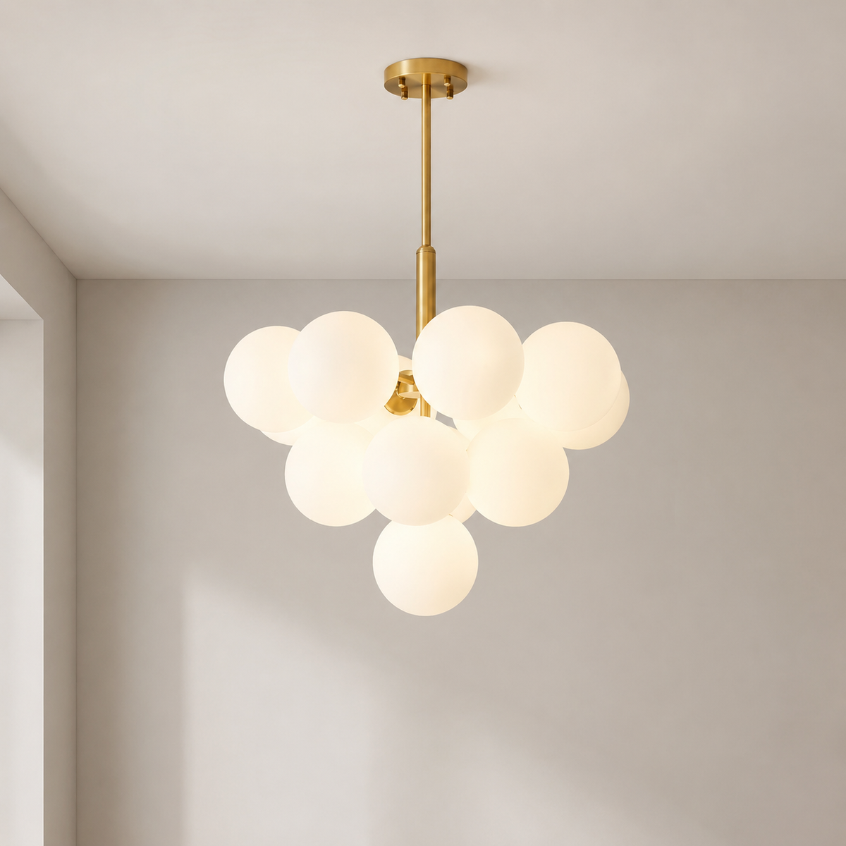 Lustre nordique à globes