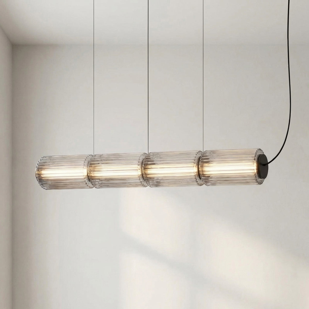 Suspension cylindrique en verre