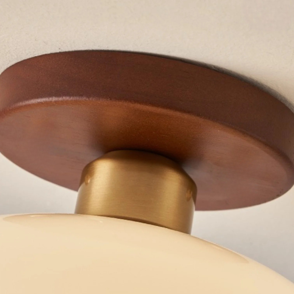 Plafonnier Bauhaus français crème