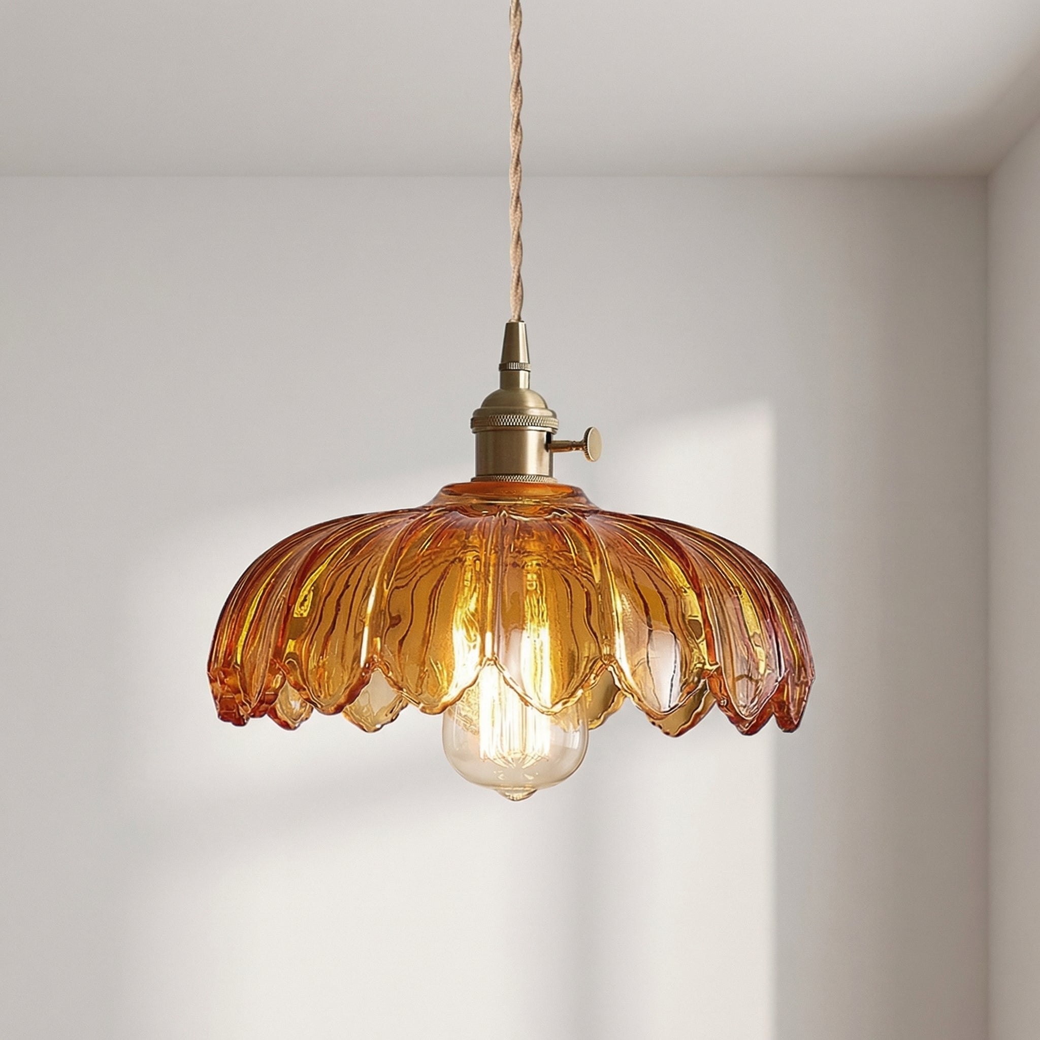 Suspension Fleur en verre
