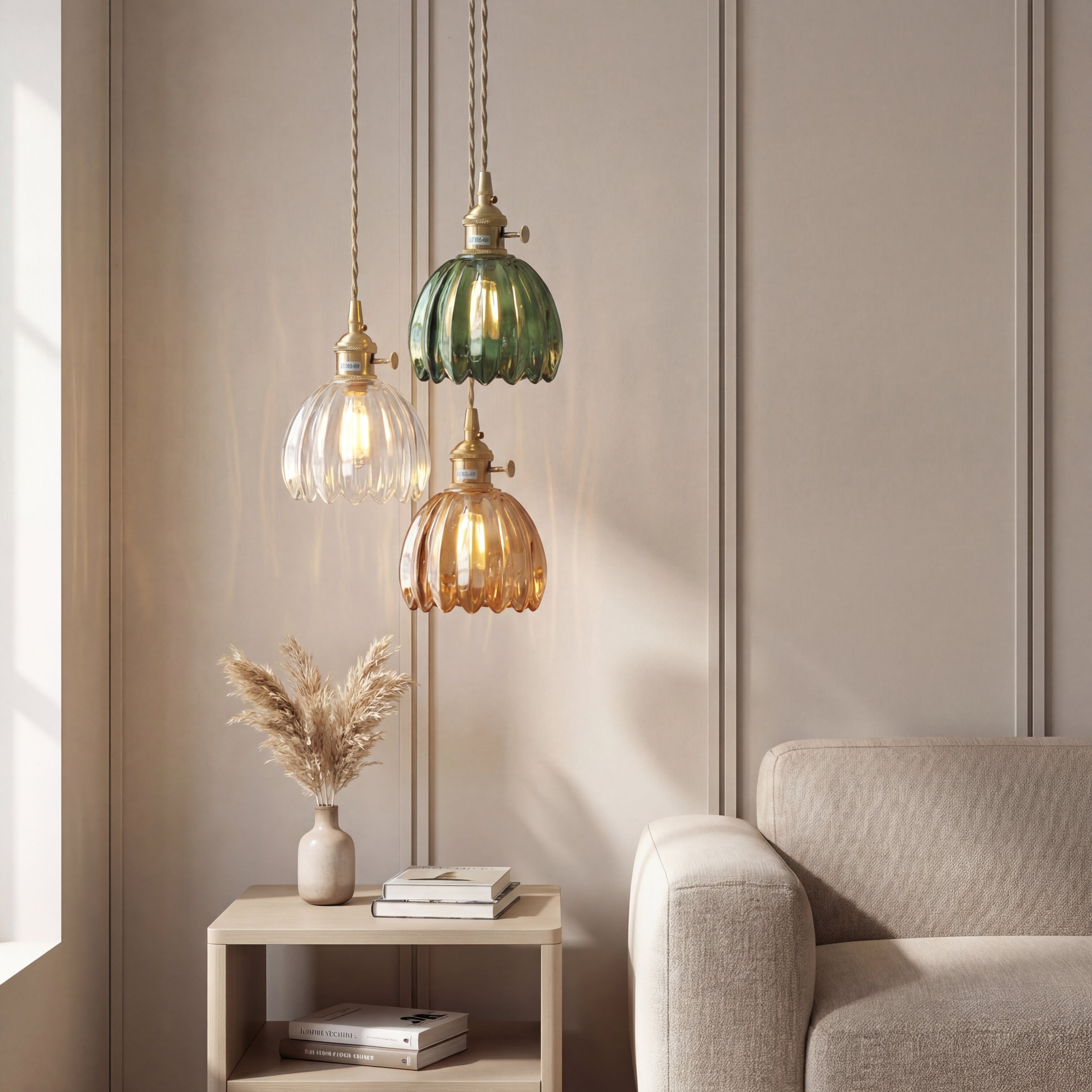 Suspension japonaise en verre