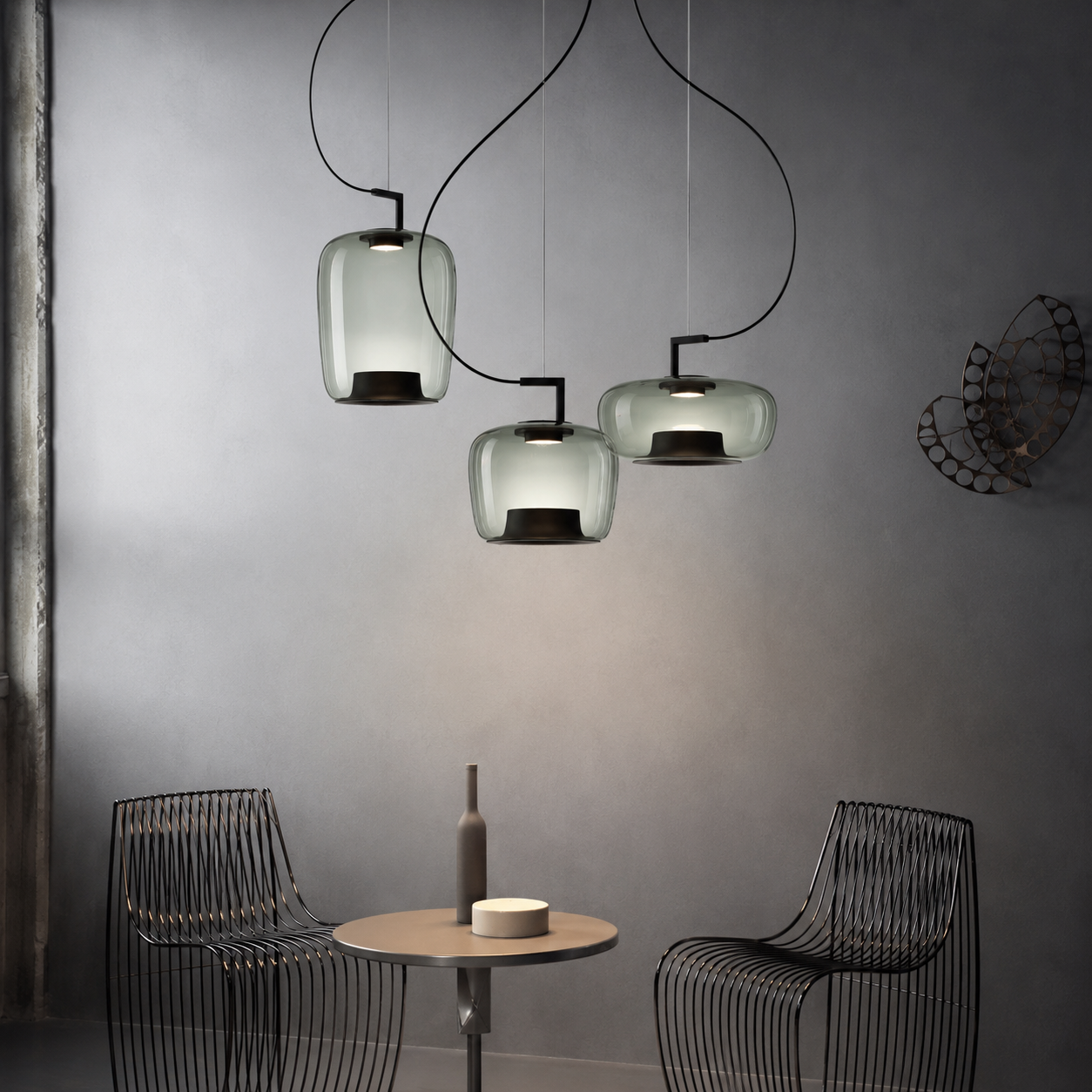 Suspension en verre Jaura