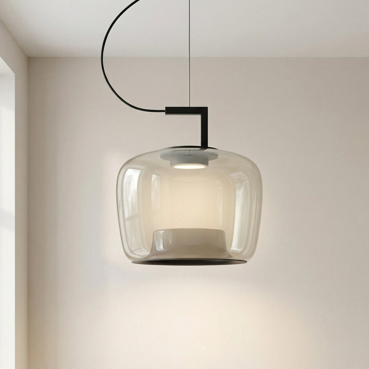 Suspension en verre Jaura