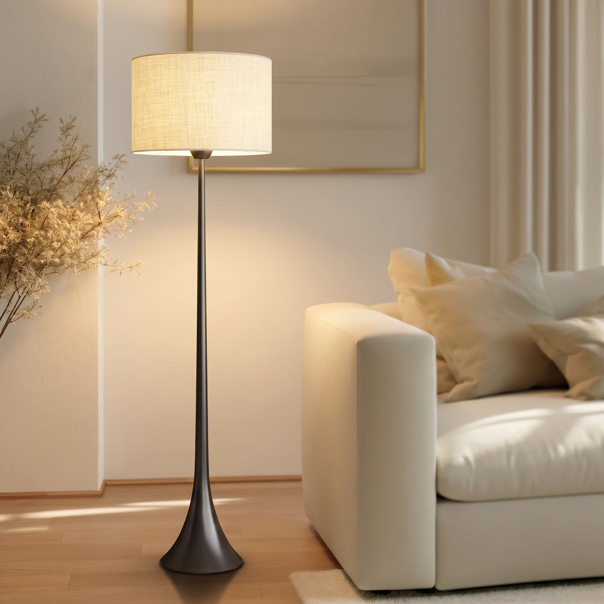 Lampadaire Andero en soie