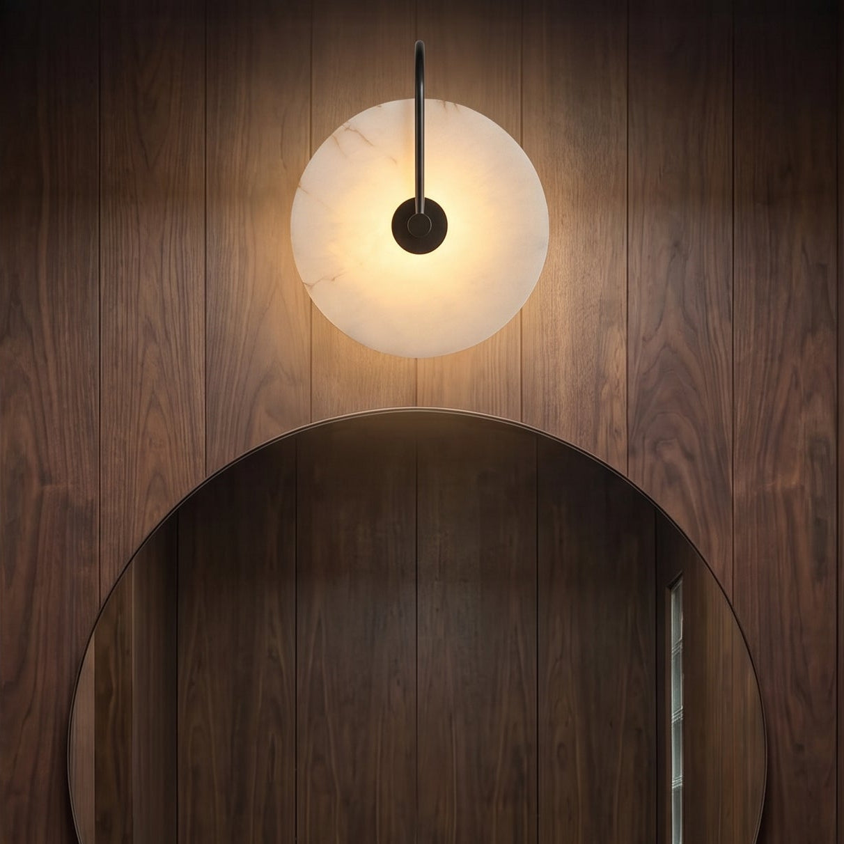 Applique murale LED Alab en marbre