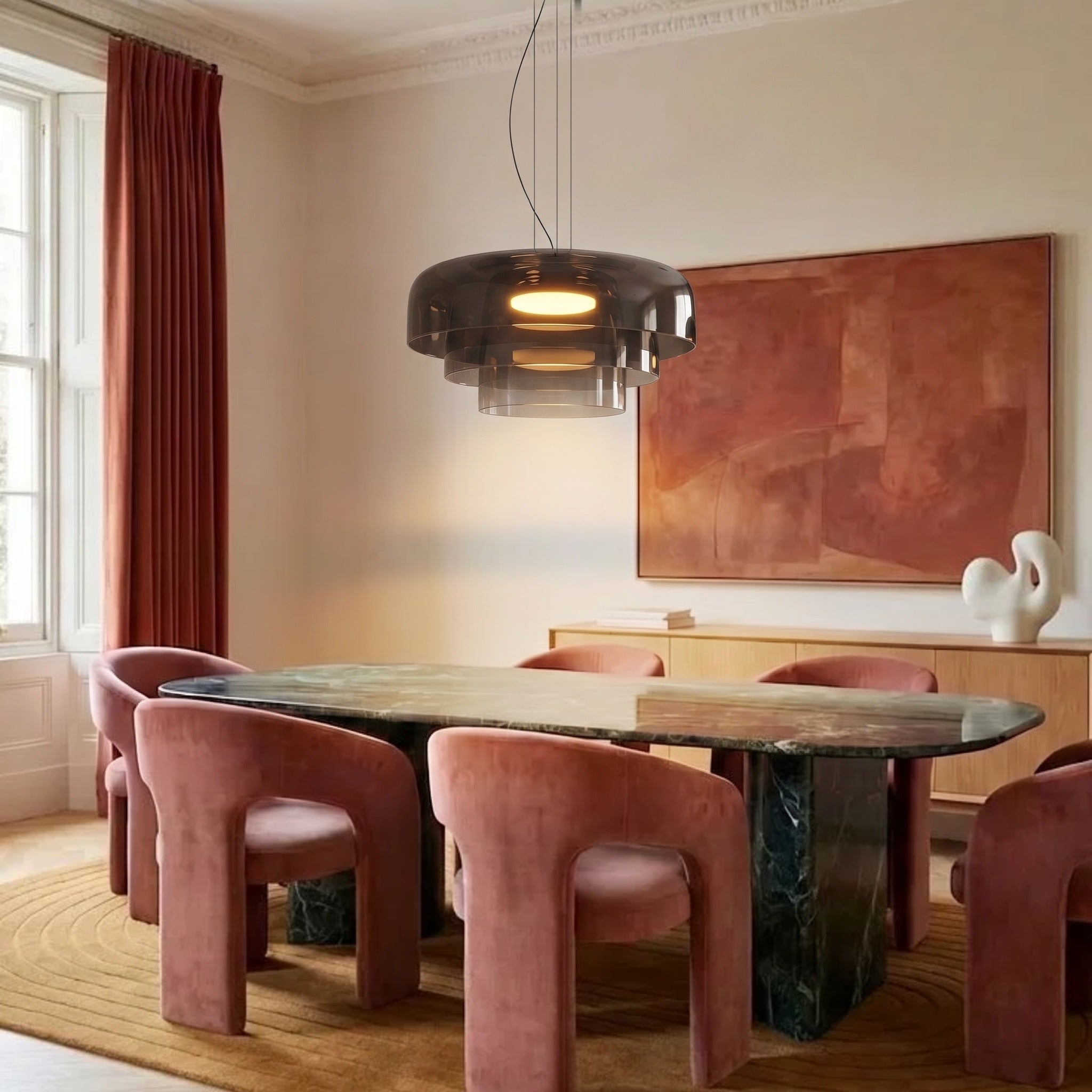 Suspension en verre