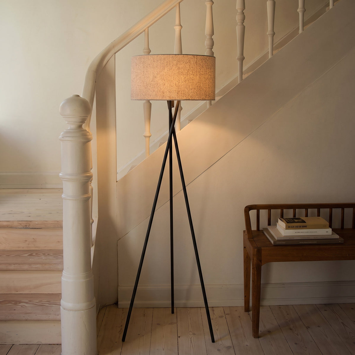 Silk floor lamp