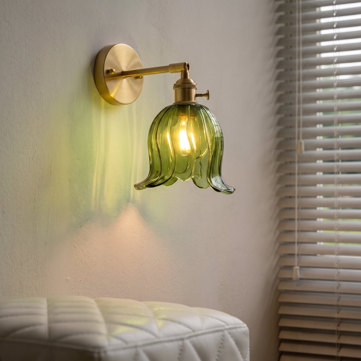 Applique murale Fleur en verre