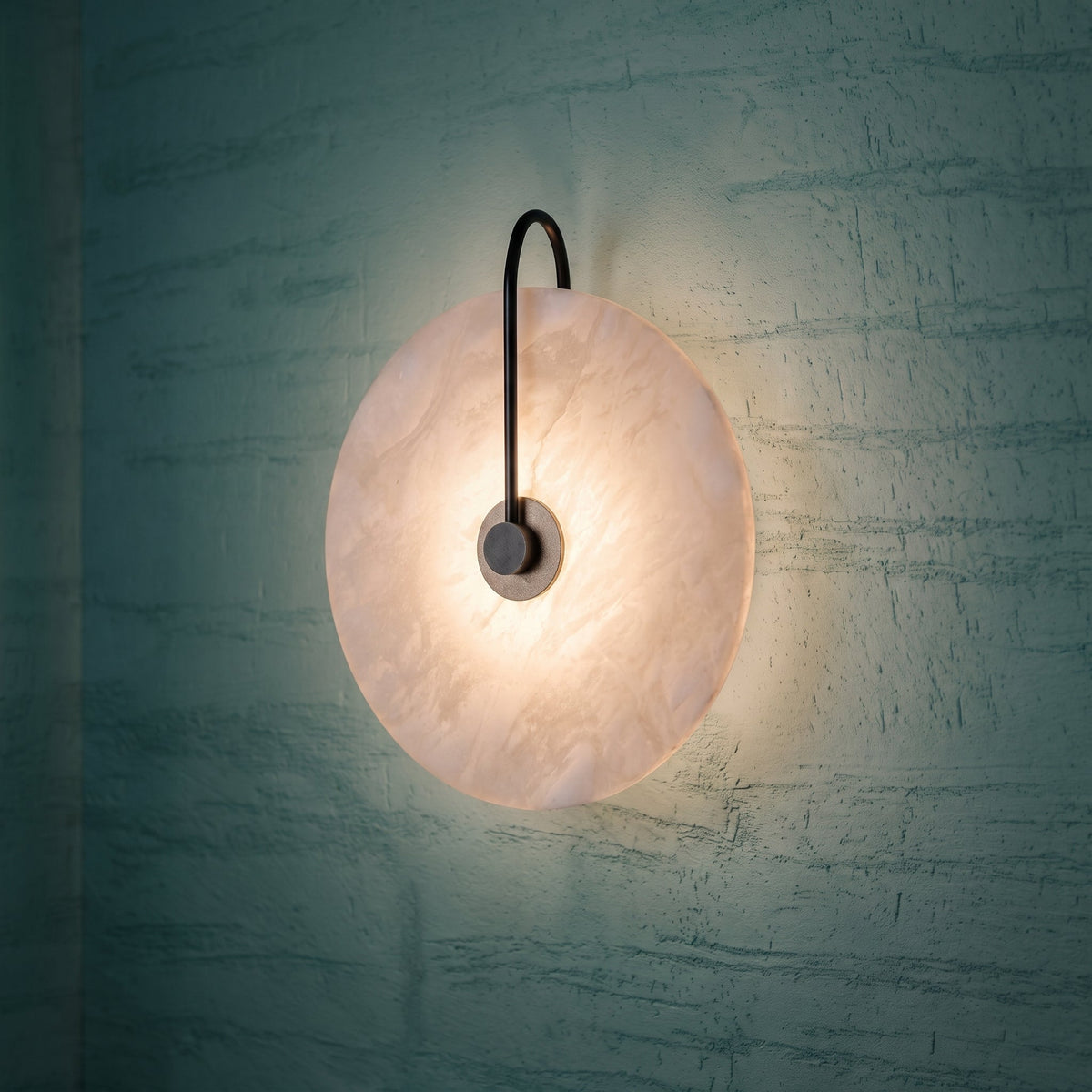 Applique murale LED Alab en marbre