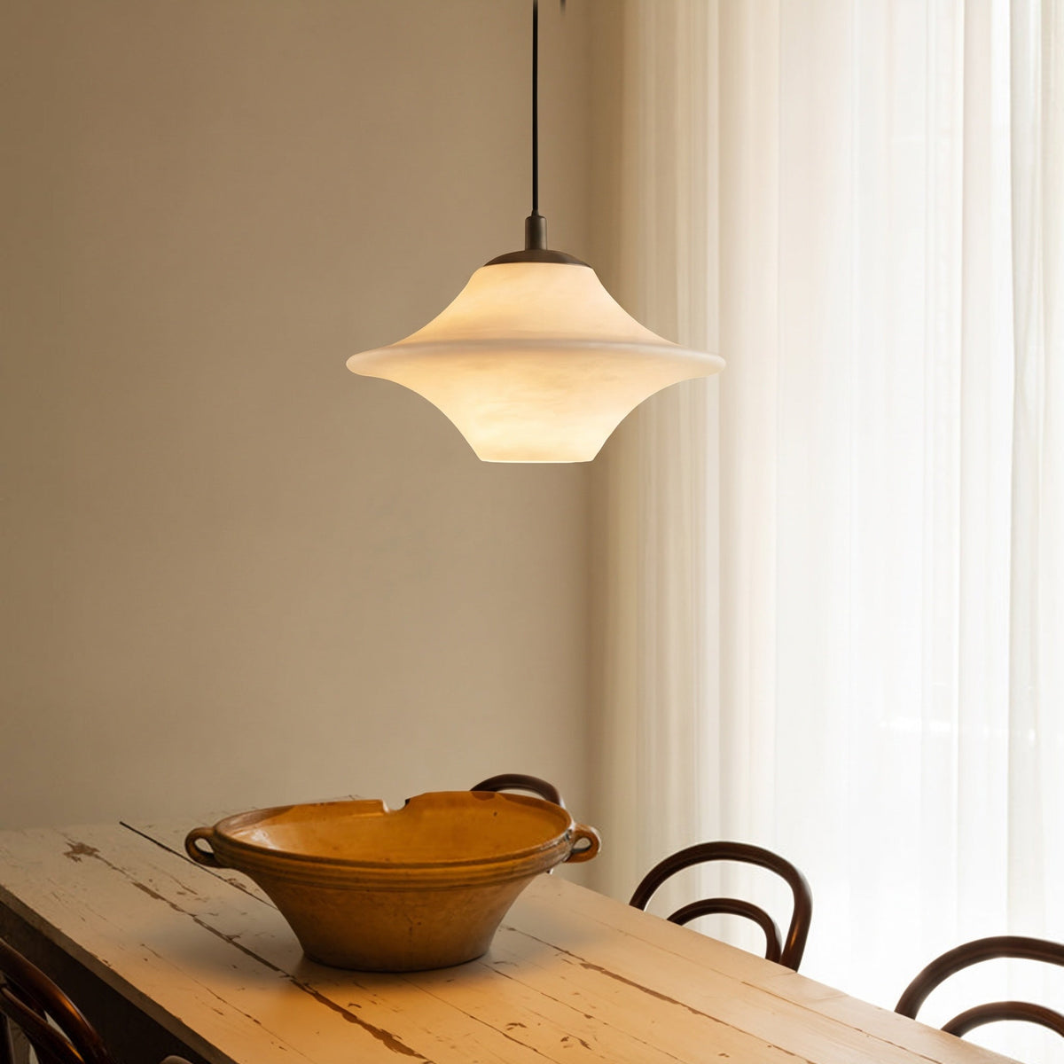 Suspension en marbre naturel