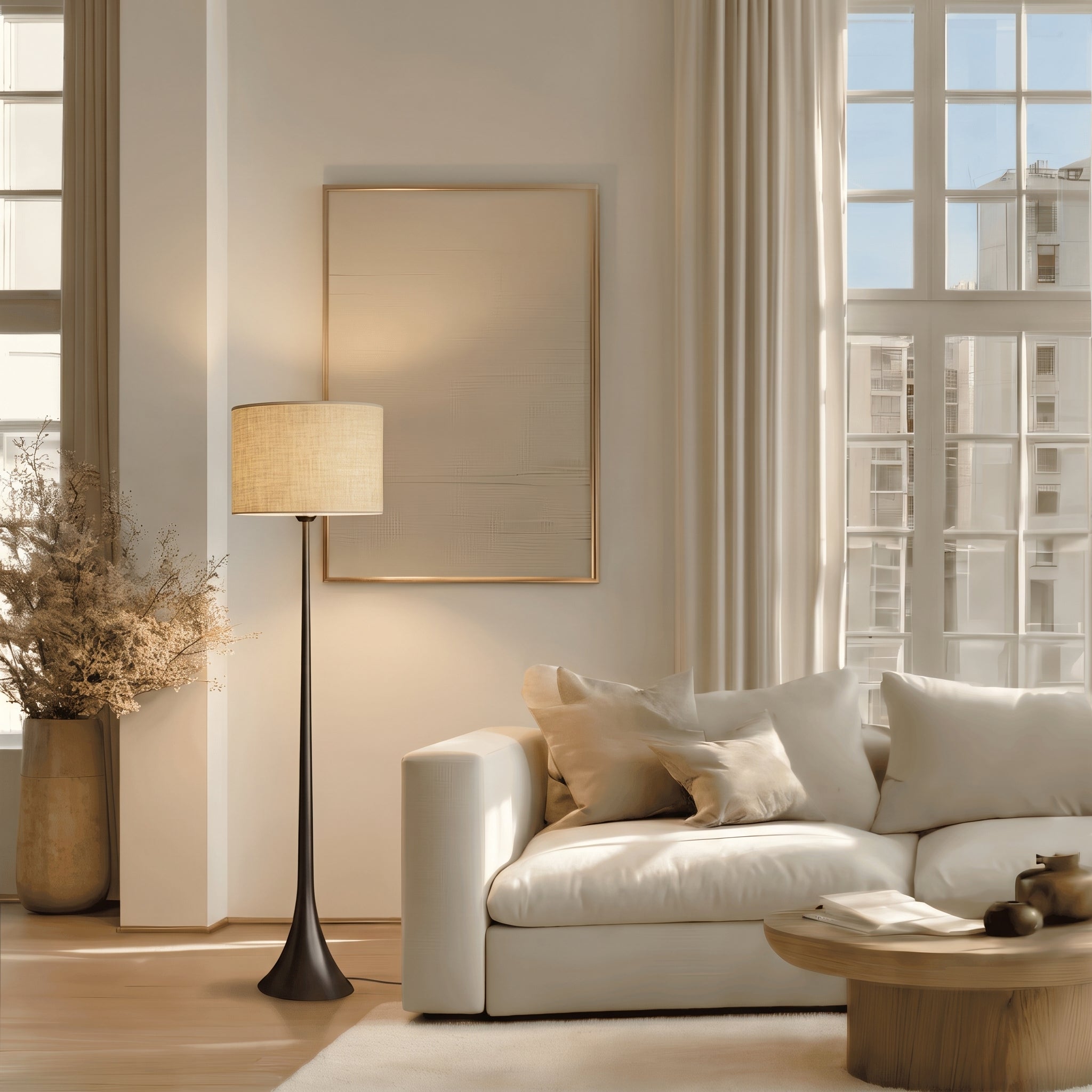 Lampadaire Andero en soie