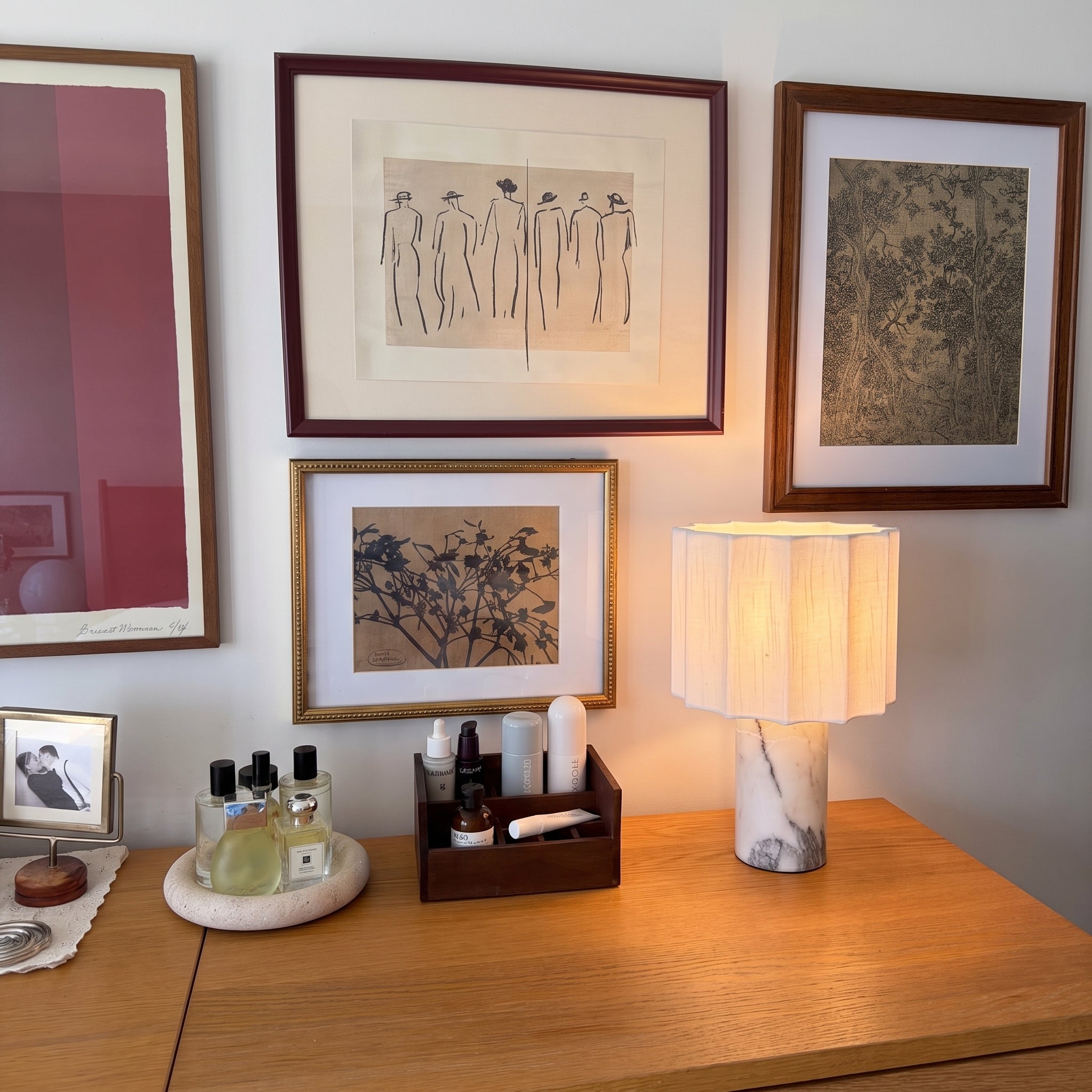 Lampe de table en marbre