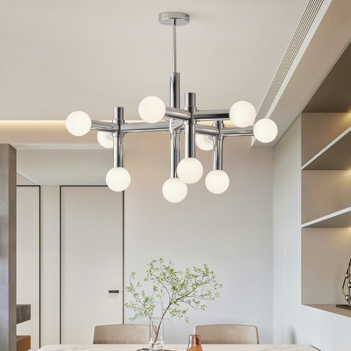 Lustre Bauhaus en métal