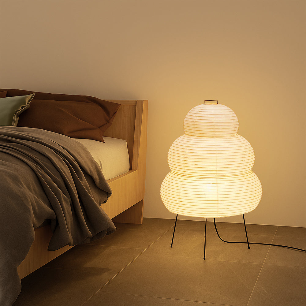 Rice paper floor lamp