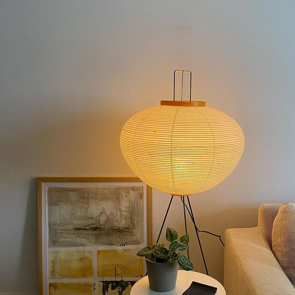 Rice paper floor lamp