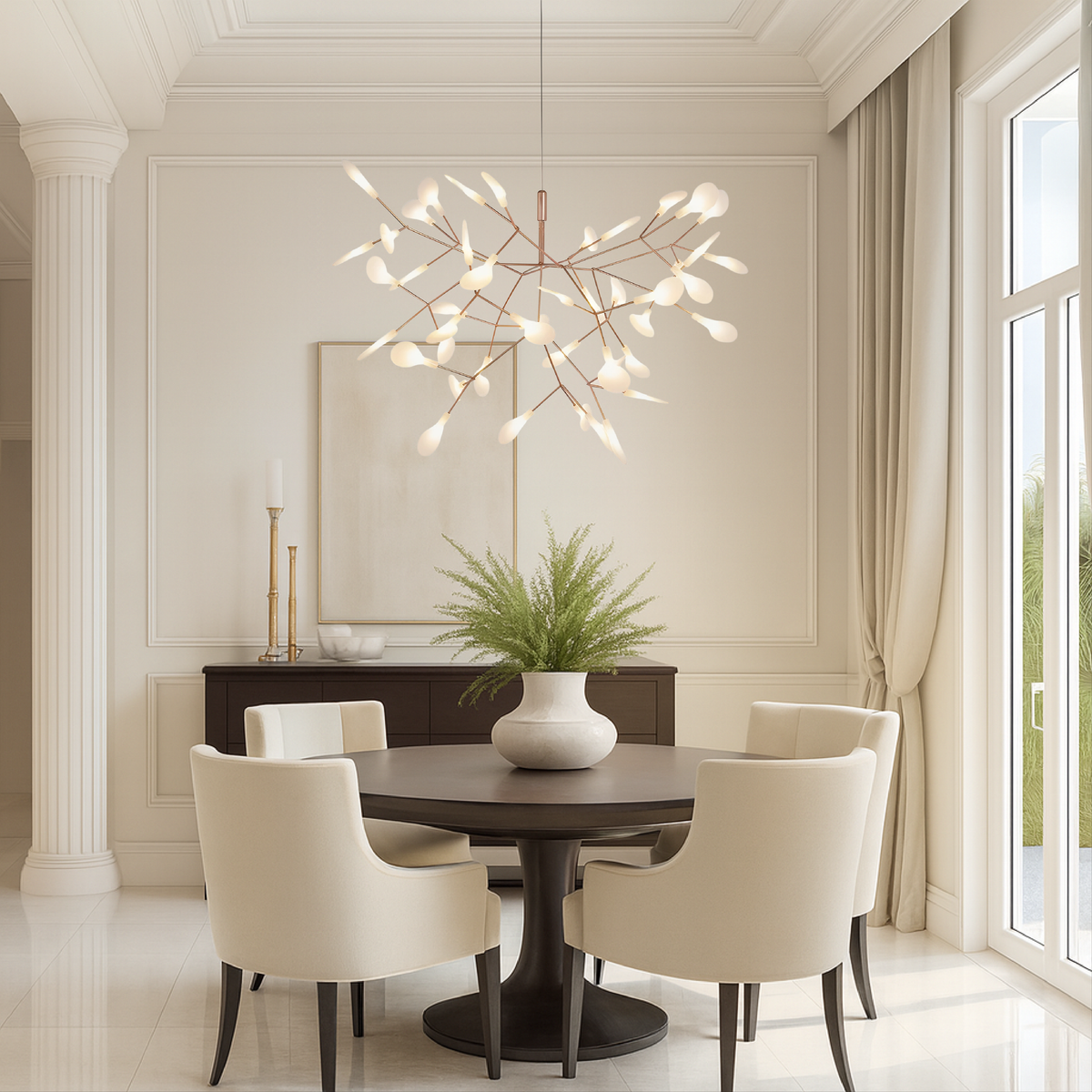 Suspension Luciole or rose
