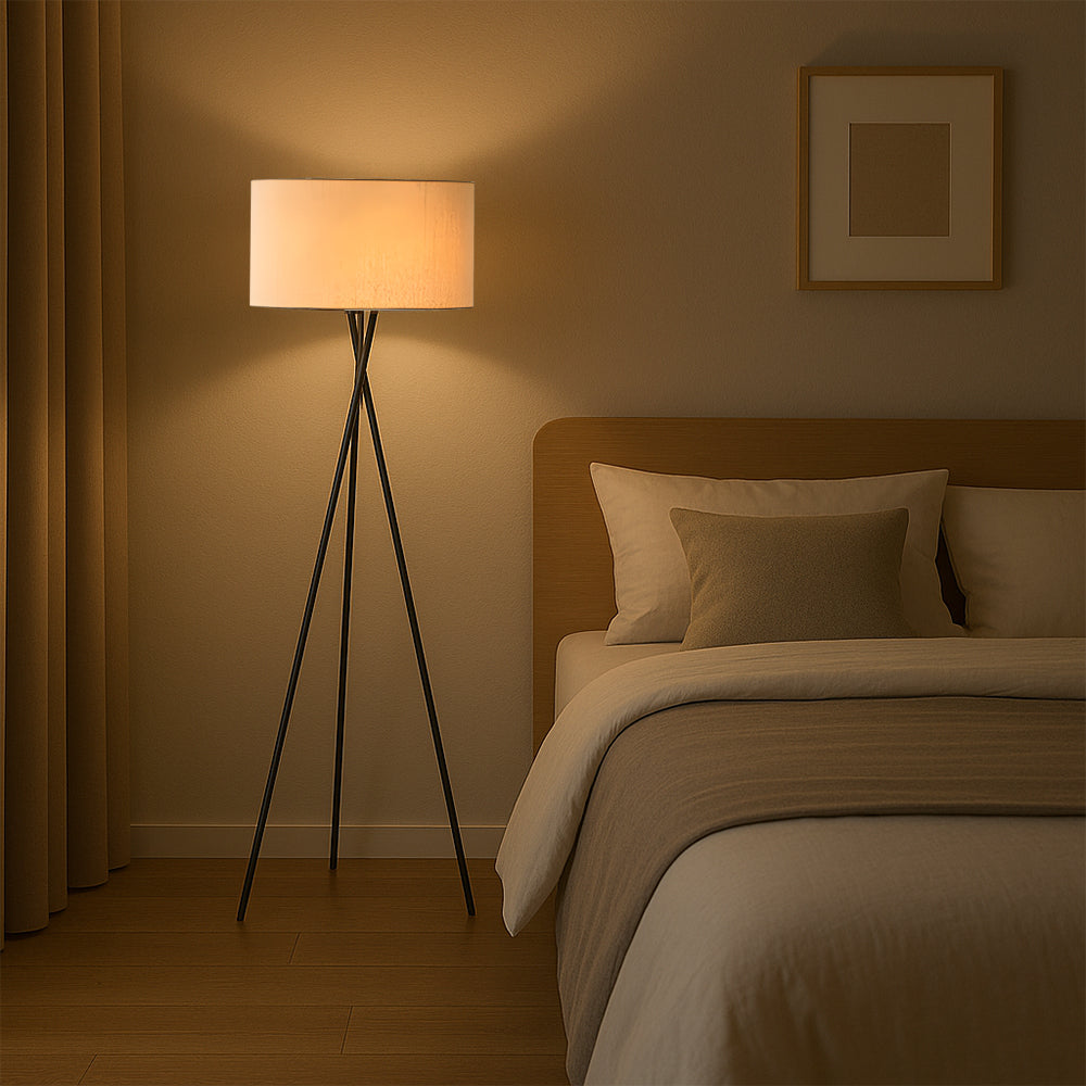Silk floor lamp