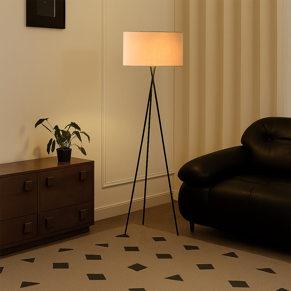 Silk floor lamp