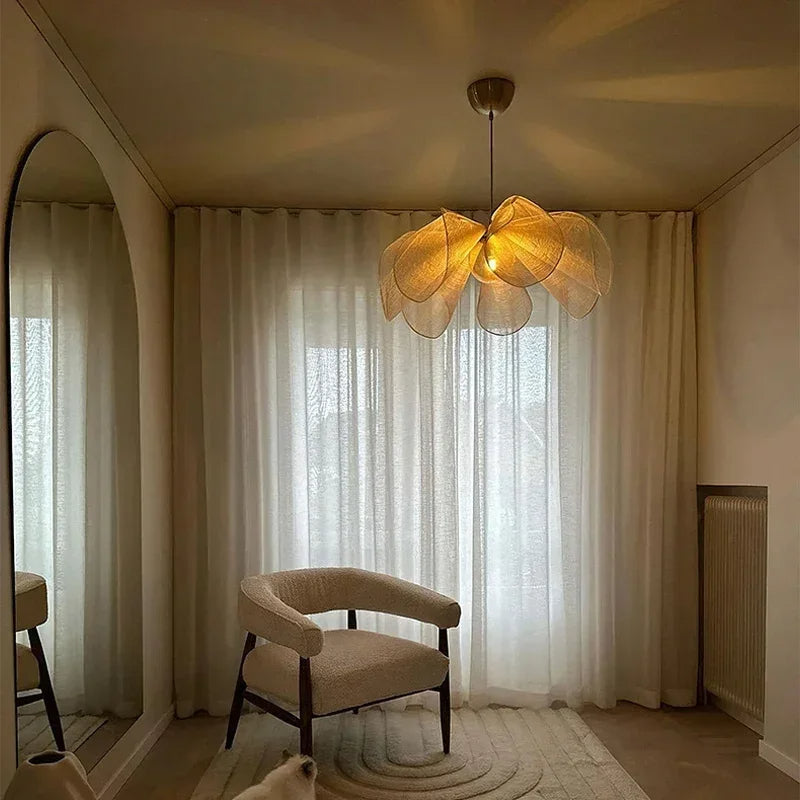 Suspension vintage en tissu
