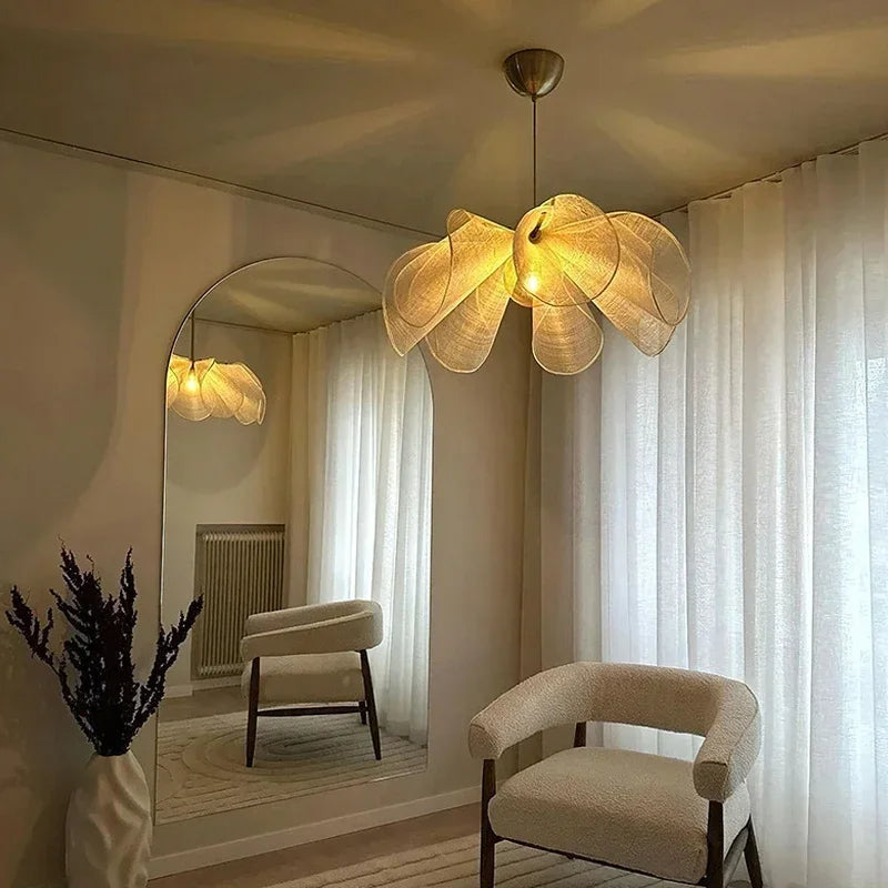 Suspension vintage en tissu