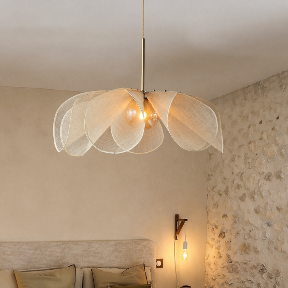 Suspension vintage en tissu