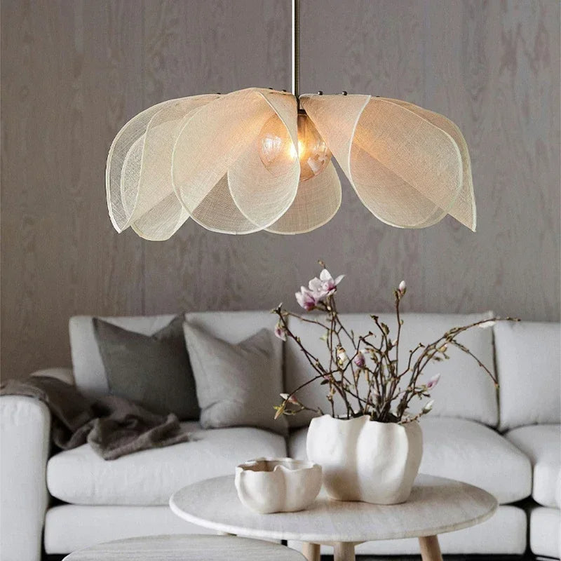 Suspension vintage en tissu